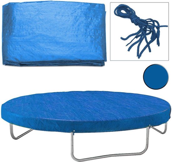 Monzana Afdekhoes trampoline blauw Ø305cm