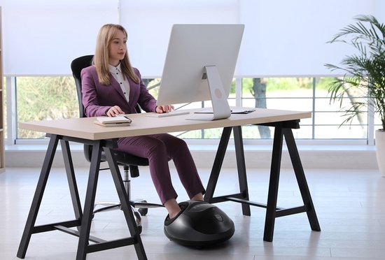 wellhealth - Heerlijk ontspannen met deze voetmassager - Voetmassager - Zwart