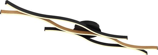 Globo plafonniere Geronimo - zwart - metaal - 67206DW