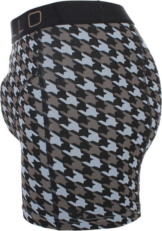 Cavello - 2-pack Boxershorts Zwart / Pepita Print - S