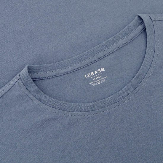 LEBASQ - The Baker - T shirt - Met Korte mouw - Grijs - L- biologisch katoen - 3D Print
