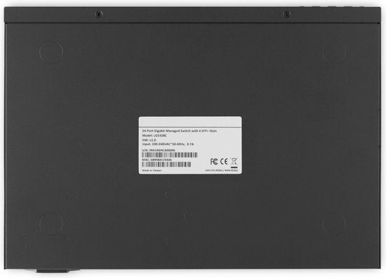Linksys Netwerkswitch - LGS328C - Gigabit - Managed - 24 Poorten + 4 SFP+ - Zwart