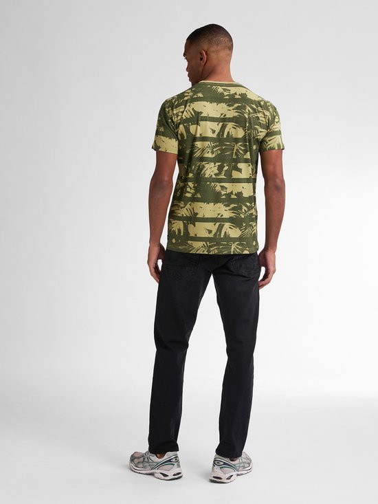 Petrol Industries - Heren All-over Print T-shirt Harbor - Groen - Maat XXXL