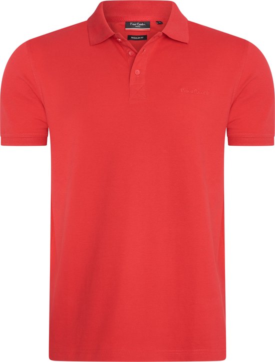 Pierre Cardin - Heren Polo SS Classic Polo - Rood - Maat XL