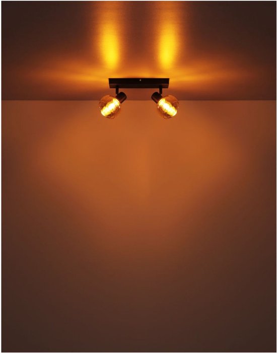 Vloerlamp TOKKI Glas 154.0cm Matt zwart | smoked E14 3-Lichts
