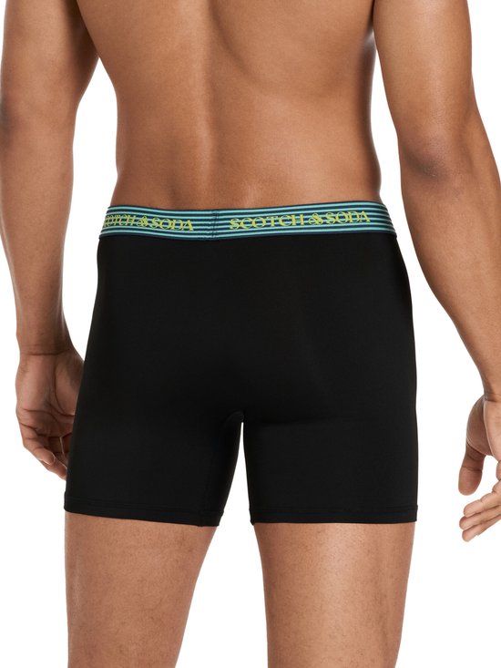 Scotch & Soda Active Stretch Boxer Briefs – Heren – Navy/Grijs/Zwart – 3-pack – Performance Fit Maat M