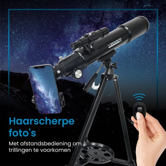 ODESSEY Refractor Telescoop - 250 X Zoom - Sterrenkijker - Telescoop Kinderen & Volwassenen - Sterrenkijker voor Kinderen - Sterrenkijker Telescoop