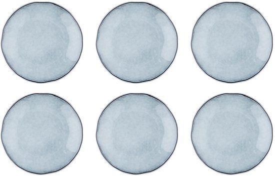 bord CLOUD Ø27cm - 6 stuks - Stormgrijs