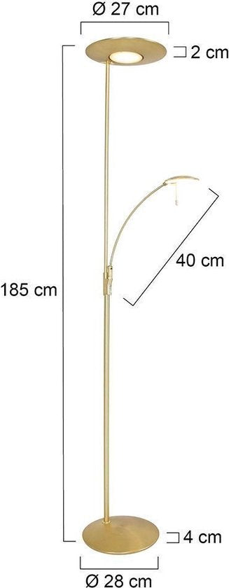 Vloerlamp Steinhauer Zenith LED - Messing