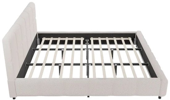 Gestoffeerd Bed Florence - 180x200cm - Crème