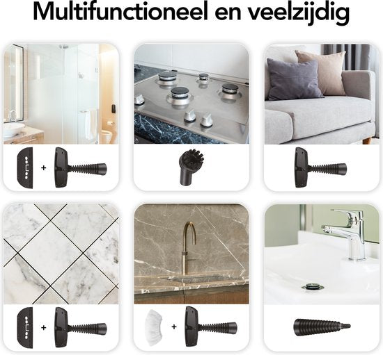 Infinity Goods Stoomreiniger - Handstoomreiniger - Vlekkenreiniger - Vloer, Badkamer, Keuken - Tapijtreiniger - 1050w