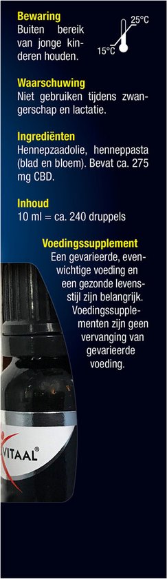 Lucovitaal Hennep Cannabidiol CBD 2.8% Voedingssupplement - 10 milliliter