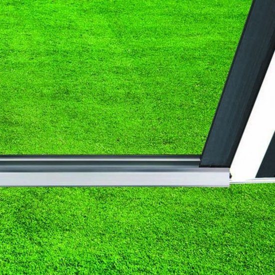 Coast Metalen Tuinhuis - Gereedschapsschuur - Inclusief Fundering Puntdak - 213 x 130 x 173cm - Donkergrijs