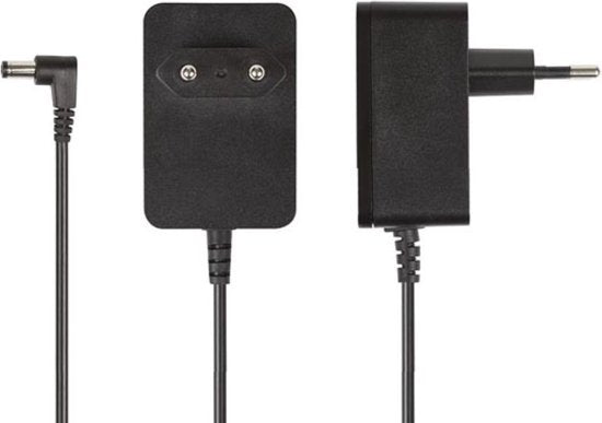 HQ-Power Universele voedingsadapter, 12 VDC, 0.5 A, 6 W, 5.5 x 2.1 mm DC-stekker, zwart
