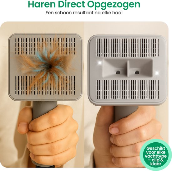 Gopets 9-Delige Hondentondeuse - Dierentondeuse Dikke Vacht - Haarverwijderaar voor Huisdieren - Trimset Hond en Kat - Met Stofzuiger - Massageborstel - 23 x 30 cm