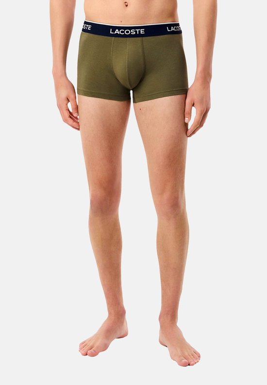 Lacoste Trunkshort Heren - 3 Stuks - Olive/Delphinium - Maat XL