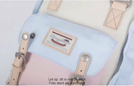 Doughnut laptoprugzak / Rugtas / Schooltas - 14 inch - Macaroon 14 - Lichtblauw