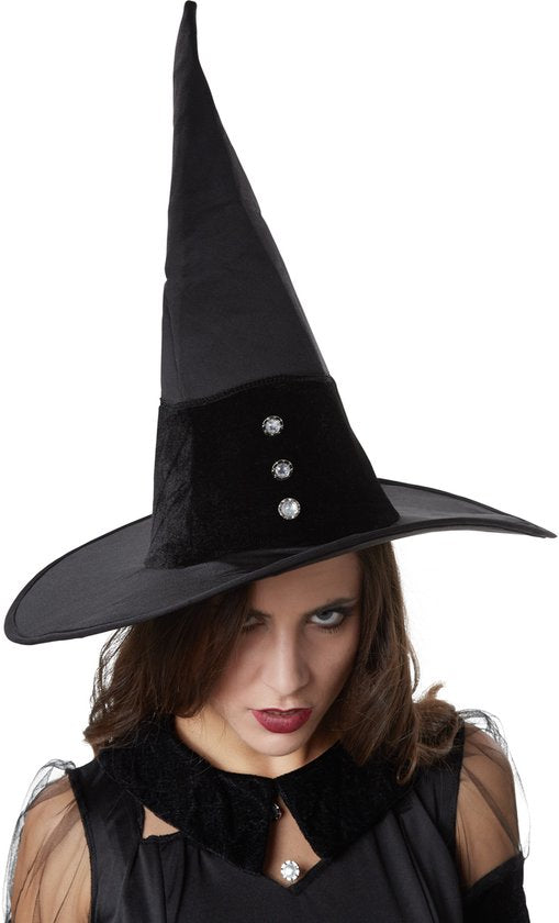 Dressforfun Zwarte heks Tarantella S - verkleedkleding kostuum halloween verkleden feestkleding carnavalskleding carnaval feestkledij partykleding - 302422