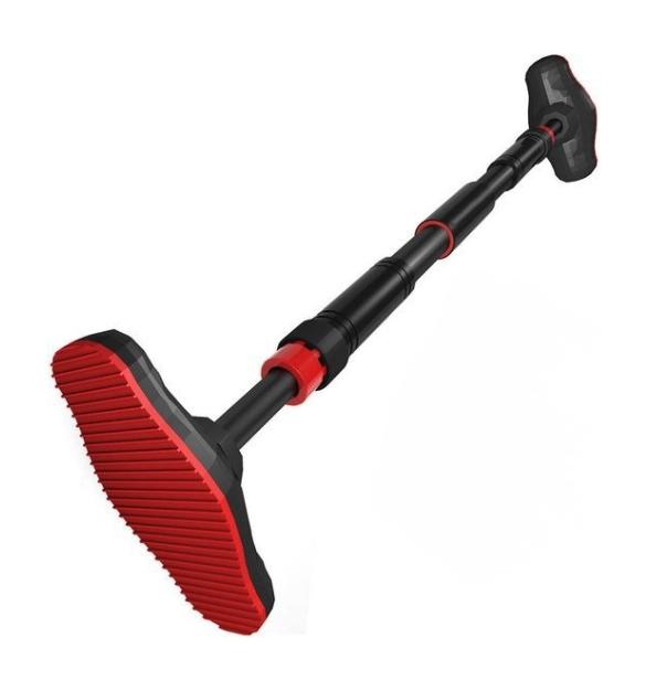 Zoluko Professionele Pull Up Bar - 200kg Draagkracht - Eenvoudige Bevestiging - Optrekstang Fitness - Pull Up Station voor Thuis Sporten - Chin Up Bar - Zwart/Rood