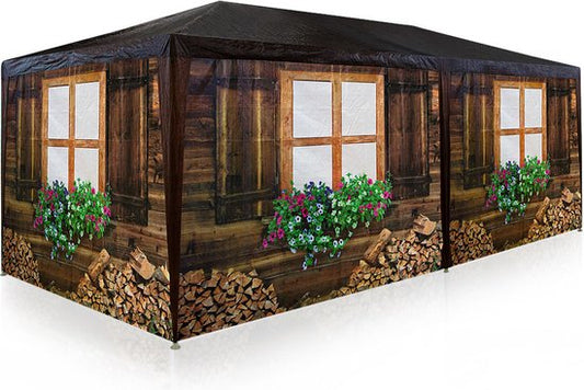 Casaria Partytent - Paviljoen - 6 Zijwanden- Waterdicht - 300 x 600 cm - Apres Ski