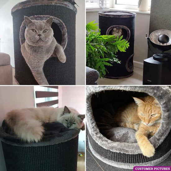Petrebels Dome 80 Krabton voor katten -Pepper - Ø 45 x 80 cm - stabiel
