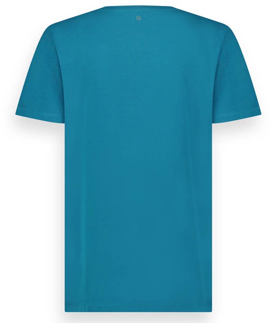 LEBASQ - The Baker - T-shirt - Met korte mouw - Lyons Blue - Blauw - XL - biologisch katoen - 3D Print