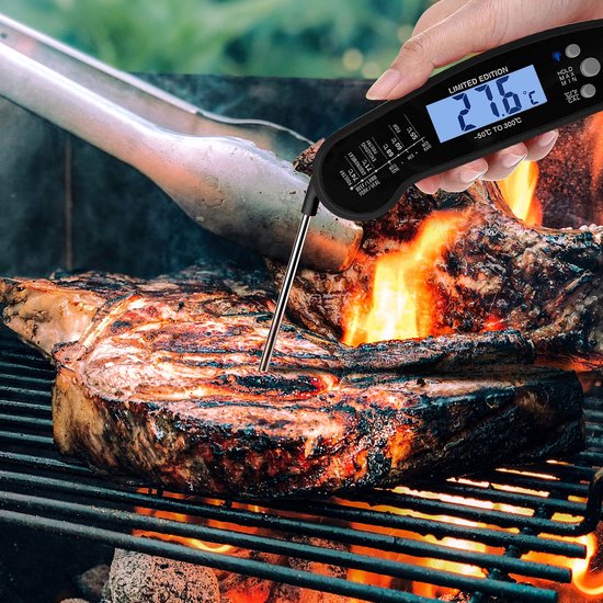 MostEssential Premium Vleesthermometer - BBQ Thermometer - Zwart