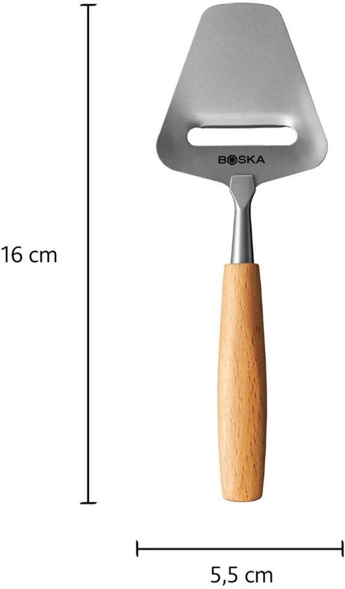 Boska Kaasschaaf Amigo small – Kleine Kaaschaaf voor belegen en oude kaas – RVS – Beukenhout – Non-stick