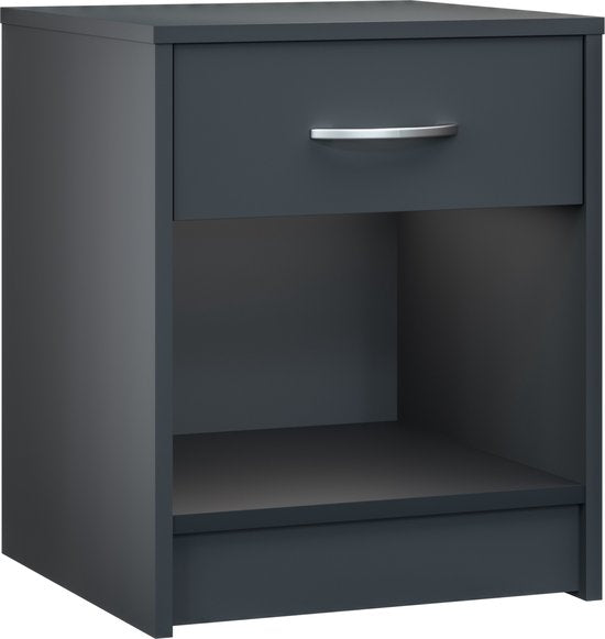 Casaria Nachtkastje Set van 2 - Lade 50x40x35cm - Antraciet