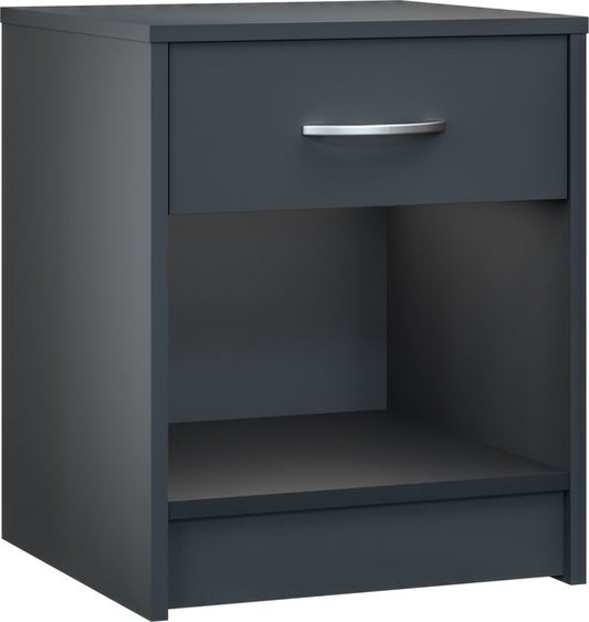Casaria Nachtkastje Set van 2 - Lade 50x40x35cm - Antraciet
