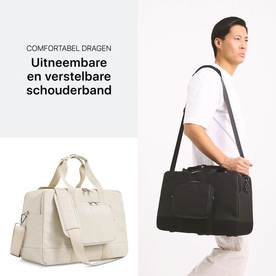 ONYX Underseater - Duffel tas 28L - Luxe Reistas Handbagage - Geschikt voor Dames en Heren - Weekendtas Ivory White