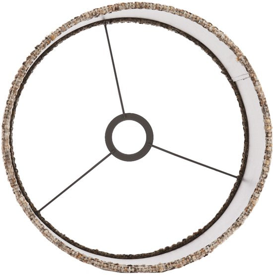 Light & Living - kap - Osire - grijs - textiel - Ø 30cm - E27 - 2230988