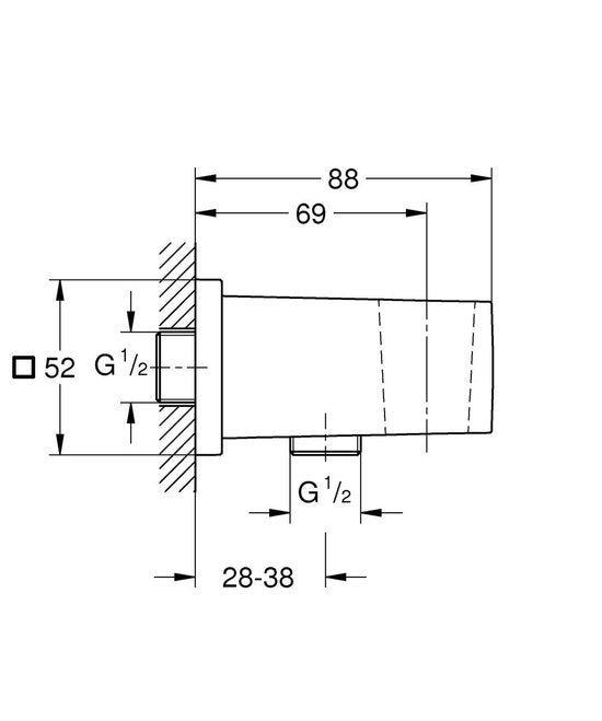 GROHE Inbouw prullenbak - 2 afvalbakken (1x29L en 1x11L) - 40982000