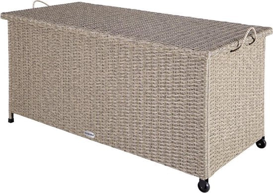 Casaria Opbergkist – Weerbestendig 122x56x61cm 360L - Crème