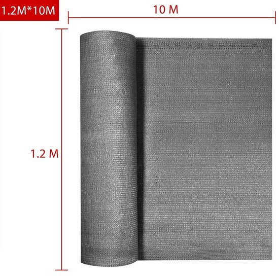 DETEX Schuttingdoek 120x1000cm – Scheurvast Weerbestendig - Antraciet