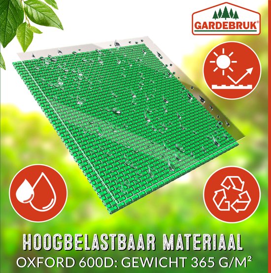 Gardebruk Popup tuinzak Set van 3 groene 85 liter per stuk