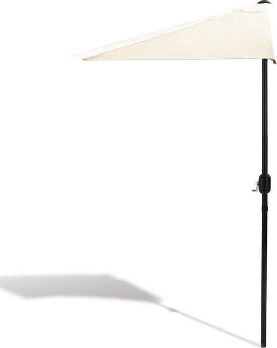 Kingsleeve Parasol Halfrond - Ø 2,7m UV 50+ Bescherming - Beige