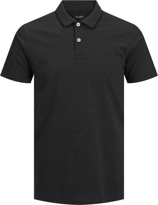 Jack & Jones Essentials Paulos Poloshirt - Donkergrijs Melange - Maat XL