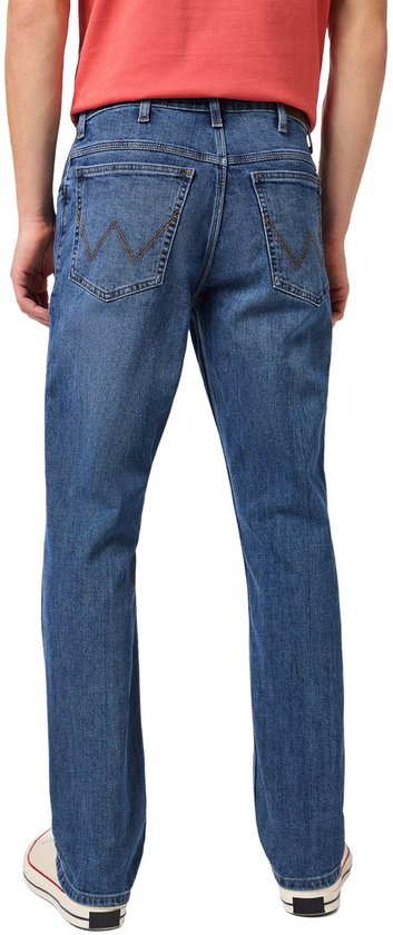 Wrangler Heren Jeans Broeken STRAIGHT regular/straight Fit Blauw 33W / 30L Volwassenen