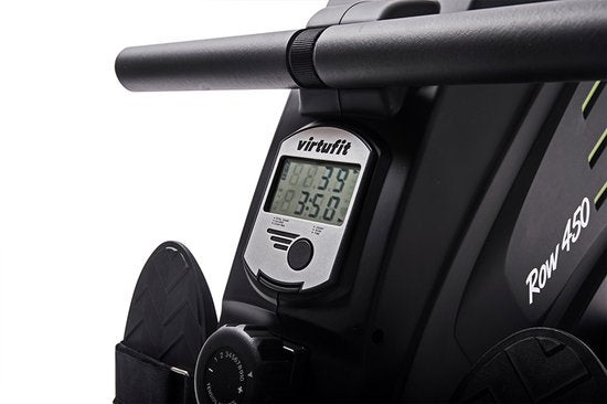 VirtuFit Row 450 Roeitrainer - Roeimachine - Silent Magnetic Weerstandssysteem - Roeiapparaat - 10 Weerstanden - Inklapbaar - Roeitrainers - Incl. Transportwielen