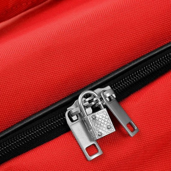 Deuba Reistas Sporttas - Rood - 160 Liter op wielen - Telescopisch handvat