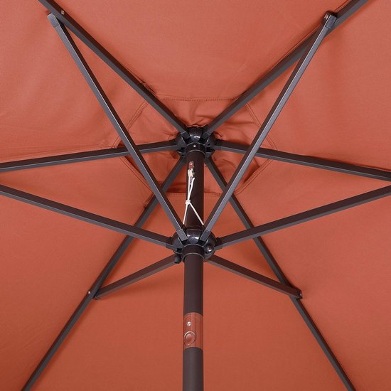 Kingsleeve Parasol Tahitit Ø300cm – Slinger & Kantelbaar - Terracotta