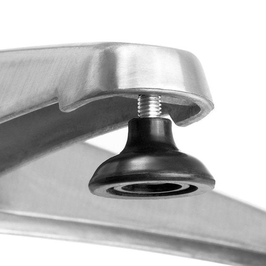 Casaria Statafel 2in1 - Verstelbaar Inklapbaar - \/ 60 cm Zilver