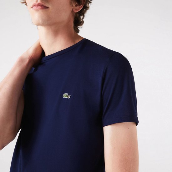 Lacoste Basic Sportshirt - Mannen - blauw - maat 5