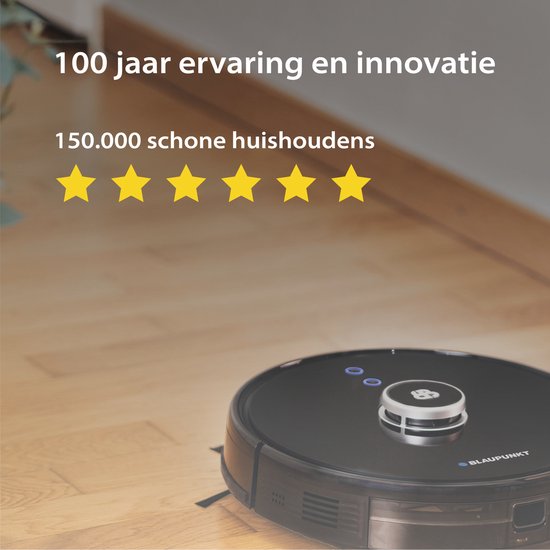 Blaupunkt Bluebot XTREME - Robotstofzuiger met Dweilfunctie – Perfect voor lange dierenharen - 3000Pa - Realtime mapping