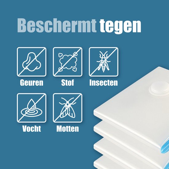 Travelly® Vacuümzakken & Reiszakken Set – Kleding Opbergen & Reizen – Luchtdicht – Inclusief Pomp - Herbruikbaar – Ruimtebesparend – Set van 24 – Transparant
