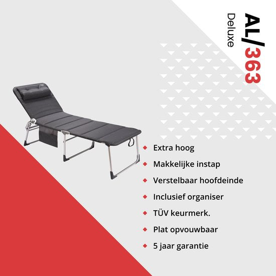 Crespo - Vouwbed - AL/363 - Deluxe - Donker grijs
