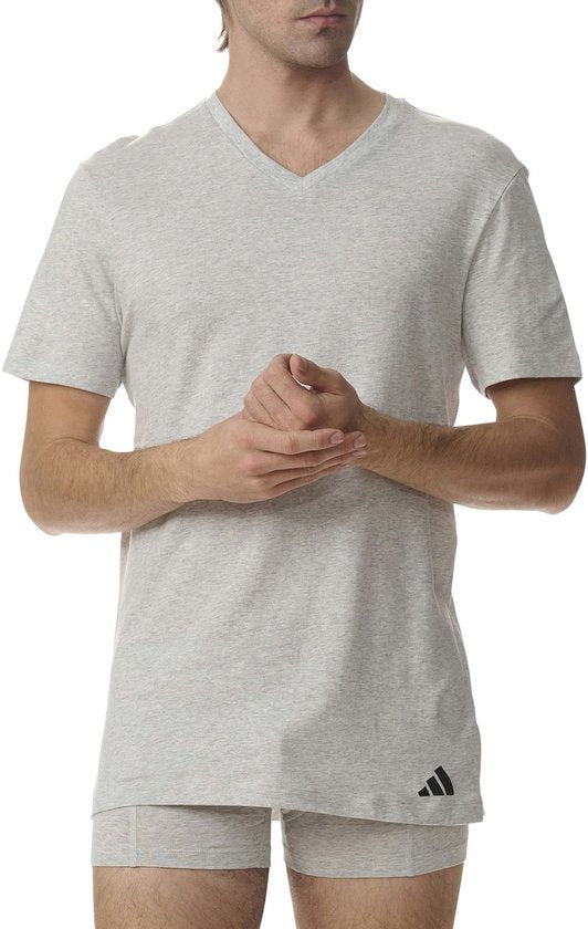 Adidas V-hals Shirt Heren (3-pack) - Maat XL