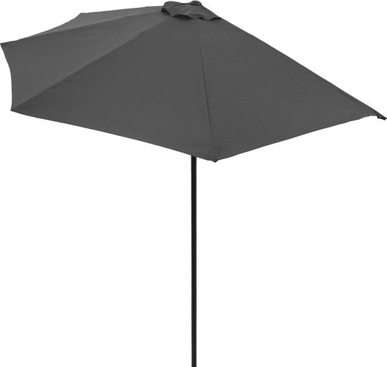 Balkon parasol - Half rond model - Antraciet