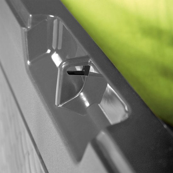 Opbergbox 310L UV-Bestendig Weerbestendig Wielen Tuinbox Rotan-look Antraciet